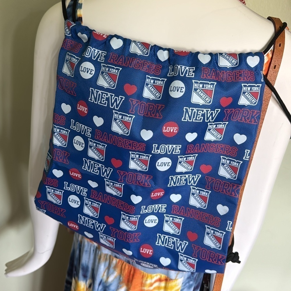 NY RANGERS HOCKEY String  BACKPACK - Picture 4 of 5